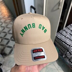 Bad Bunny Otto Tan and Green Trucker Cap